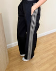 Siyah Paraşüt Pantalon