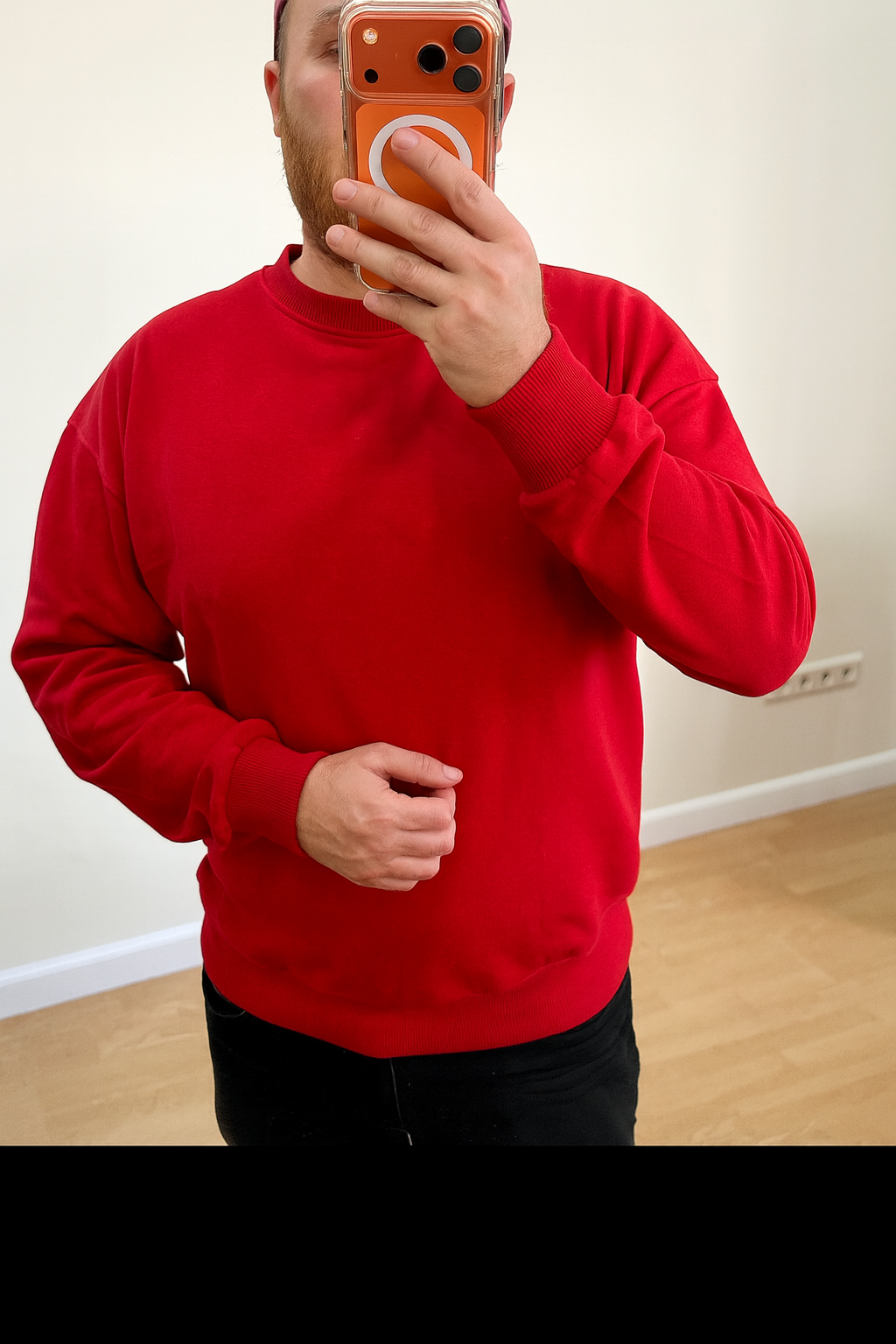 Basic Sweatshirt Erkek Siyah