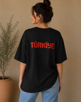 Oversize T-Shirt Siyah Milli Takım