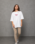 Oversize Baskılı T-Shirt Kadın Karpuz Dilim