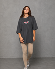 Oversize Baskılı T-Shirt Kadın Karpuz Dilim