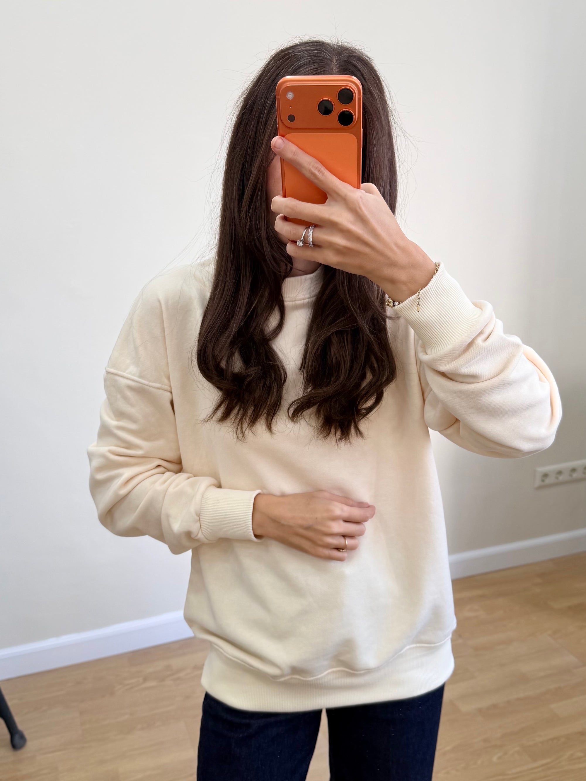 Basic Sweatshirt Kadın Siyah