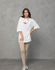 Oversize Baskılı T-Shirt Kadın