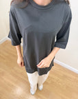 Oversize T-Shirt 3 lü Paket(Lacivert sütlü kahve antrasit)