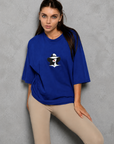 Oversize Baskılı T-Shirt Kadın Matmazel
