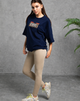 Oversize Baskılı T-Shirt Kadın To Be COOL