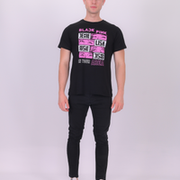 Baskılı T-Shirt Black Pink