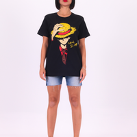 Baskılı T-Shirt One Piece Luffy