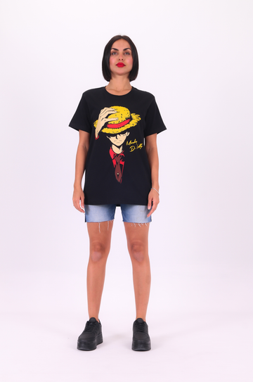 Baskılı T-Shirt One Piece Luffy