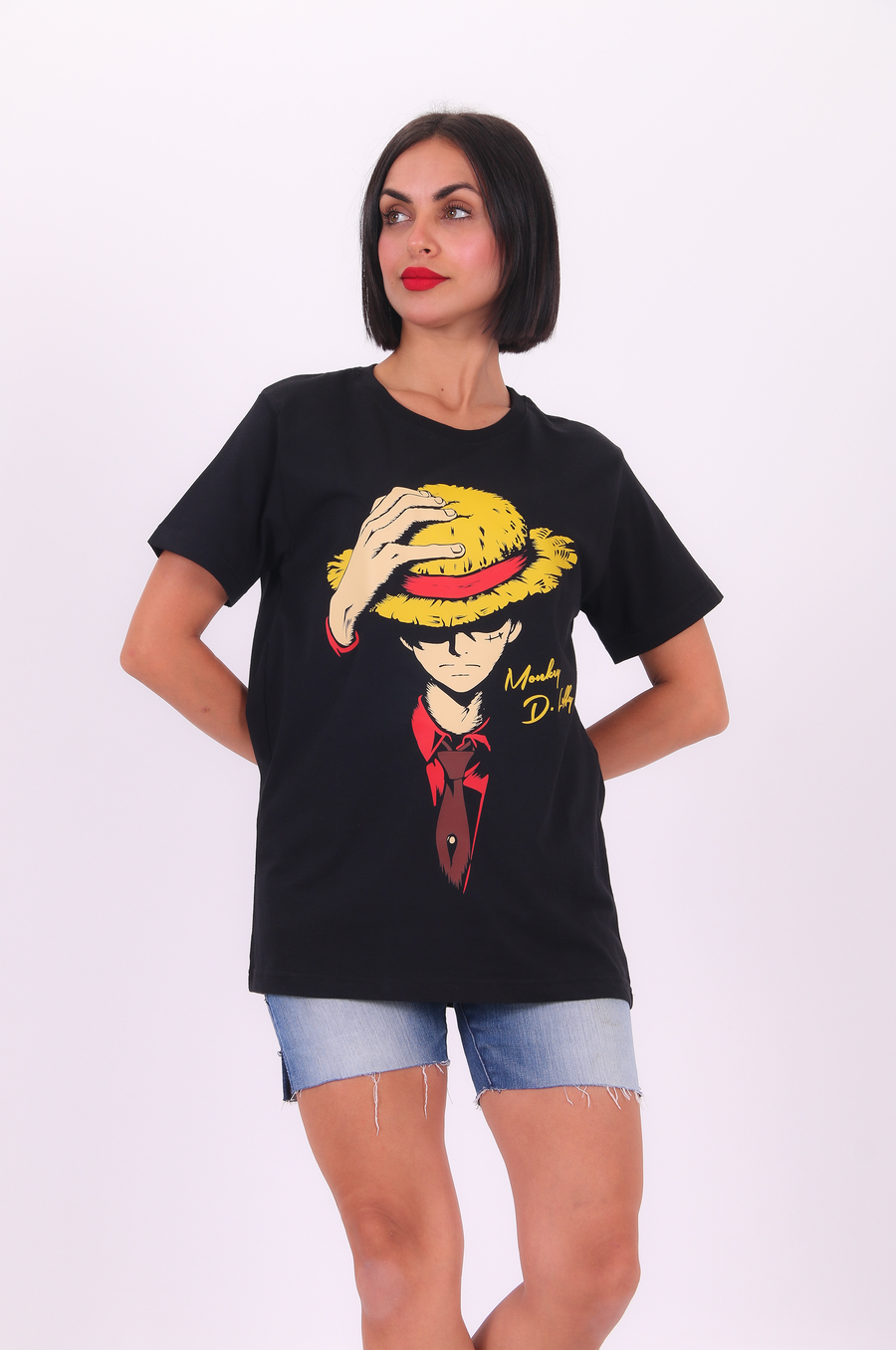 Baskılı T-Shirt One Piece Luffy