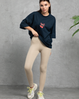 Oversize Baskılı T-Shirt Kadın