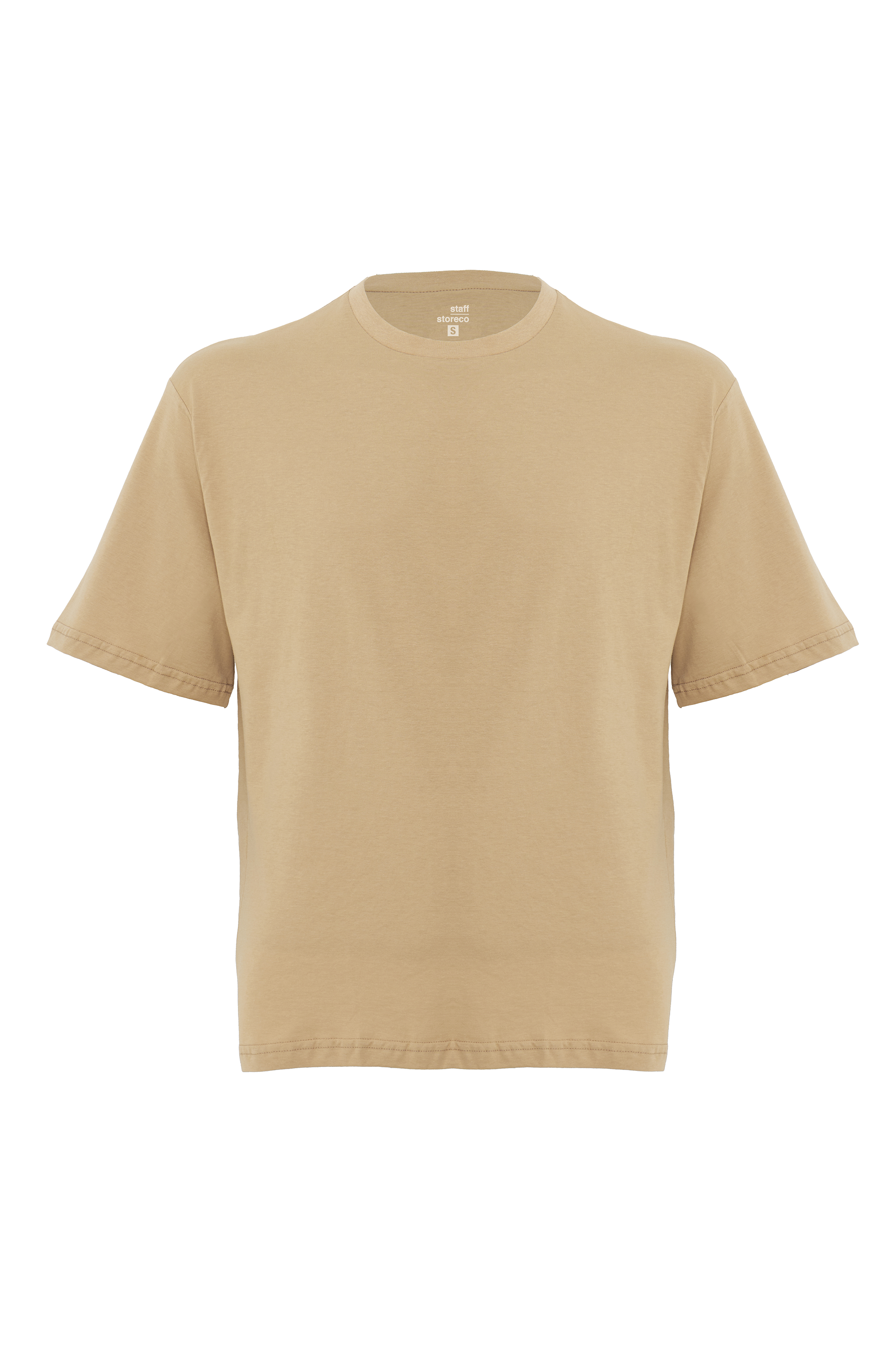 Oversize T-Shirt Ekru Kadın
