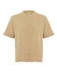 Oversize T-Shirt Ekru Kadın