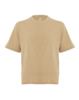 Oversize T-Shirt Sütlü Kahve Kadın